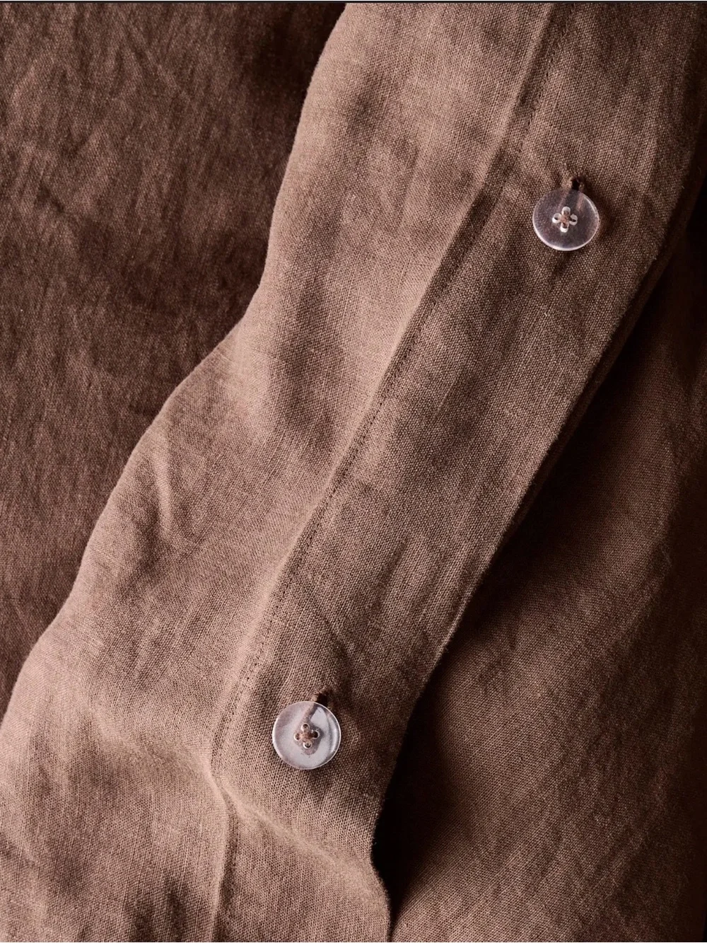 Quince NWOT European Linen Duvet Cover in Espresso King/Cal King 1108